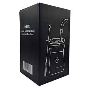 Ein Bild von Yerba Mate Set Terolid Dualflow Pro von Un Mate - Schwarz, in der Kategorie Teezubehör