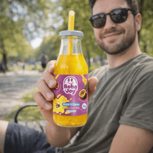 Ein Bild von BOBAJOY - Ready to Drink - Passion Fruit Vibe 330ml, in der Kategorie Nahrungsmittel Popping Bobas