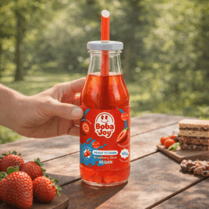 Ein Bild von BOBAJOY - Ready to Drink - Strawberry Glow 330ml, in der Kategorie Nahrungsmittel Popping Bobas