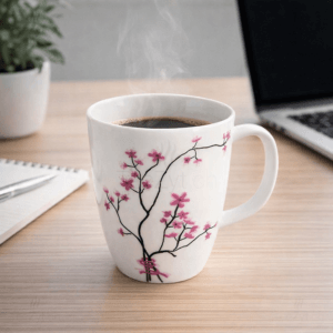 Ein Bild von Becher Cherry Blossom 3.5dl, in der Kategorie Teetassen und Gläser