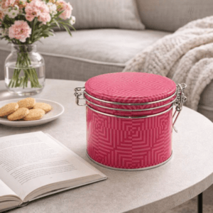 Ein Bild von Bügelverschlussdose  - Crazy pink, in der Kategorie Teedosen
