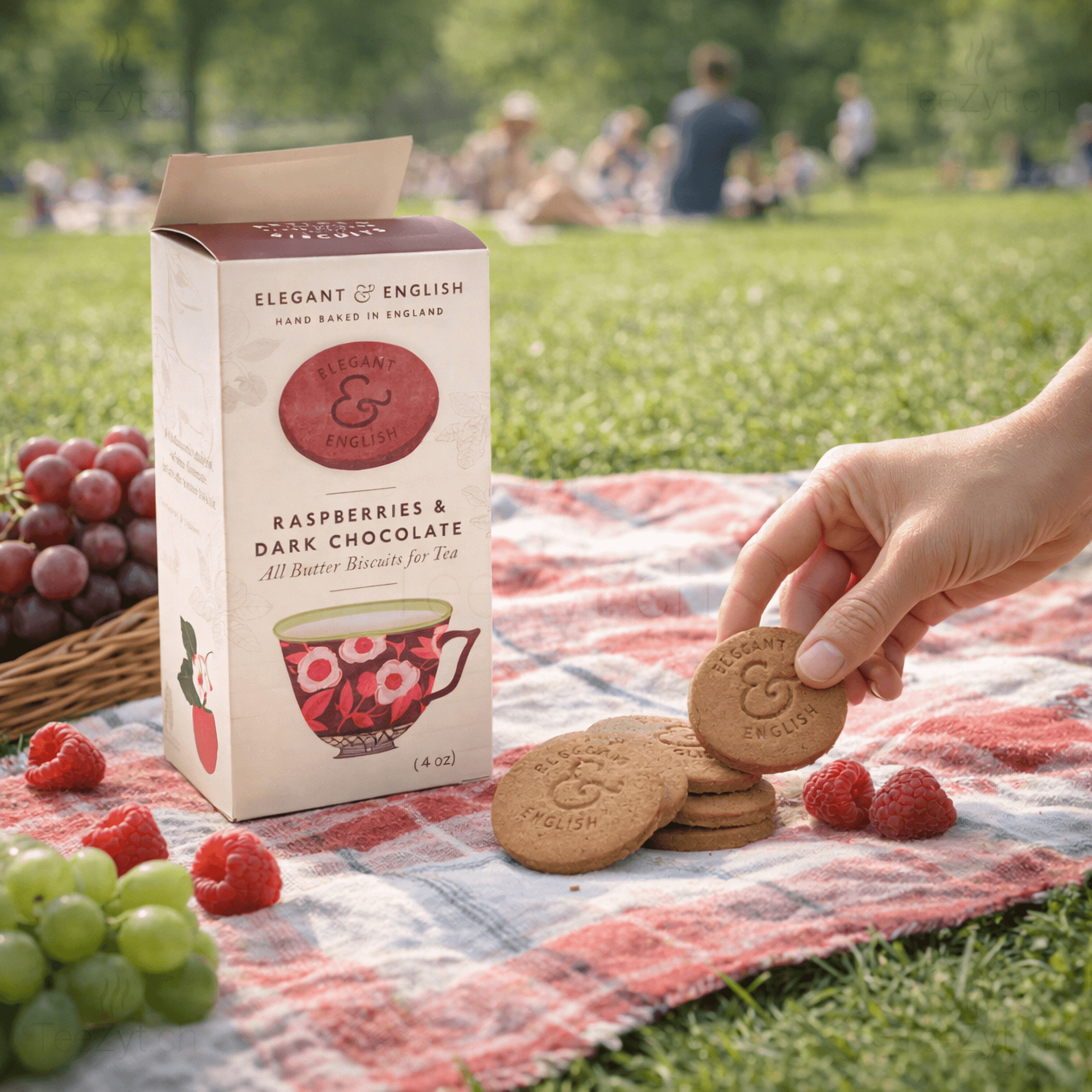 Ein Bild von Butter Biscuits - Raspberry & Chocolate, in der Kategorie Nahrungsmittel Kekse, Cookies und Biscuits