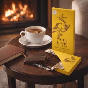 Ein Bild von Café Tasse Earl Grey Zartbitterschokolade (54%) 85 g, in der Kategorie Nahrungsmittel Schokolade