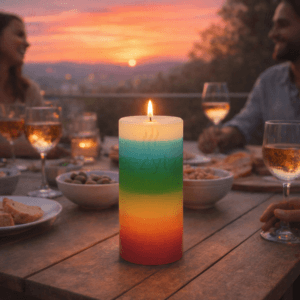 Ein Bild von Chakra Kerze - hell, in der Kategorie Kerzen