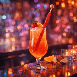 Ein Bild von Cocktail Sticks - rot mit Erdbeeraroma, in der Kategorie Zucker und Kandis
