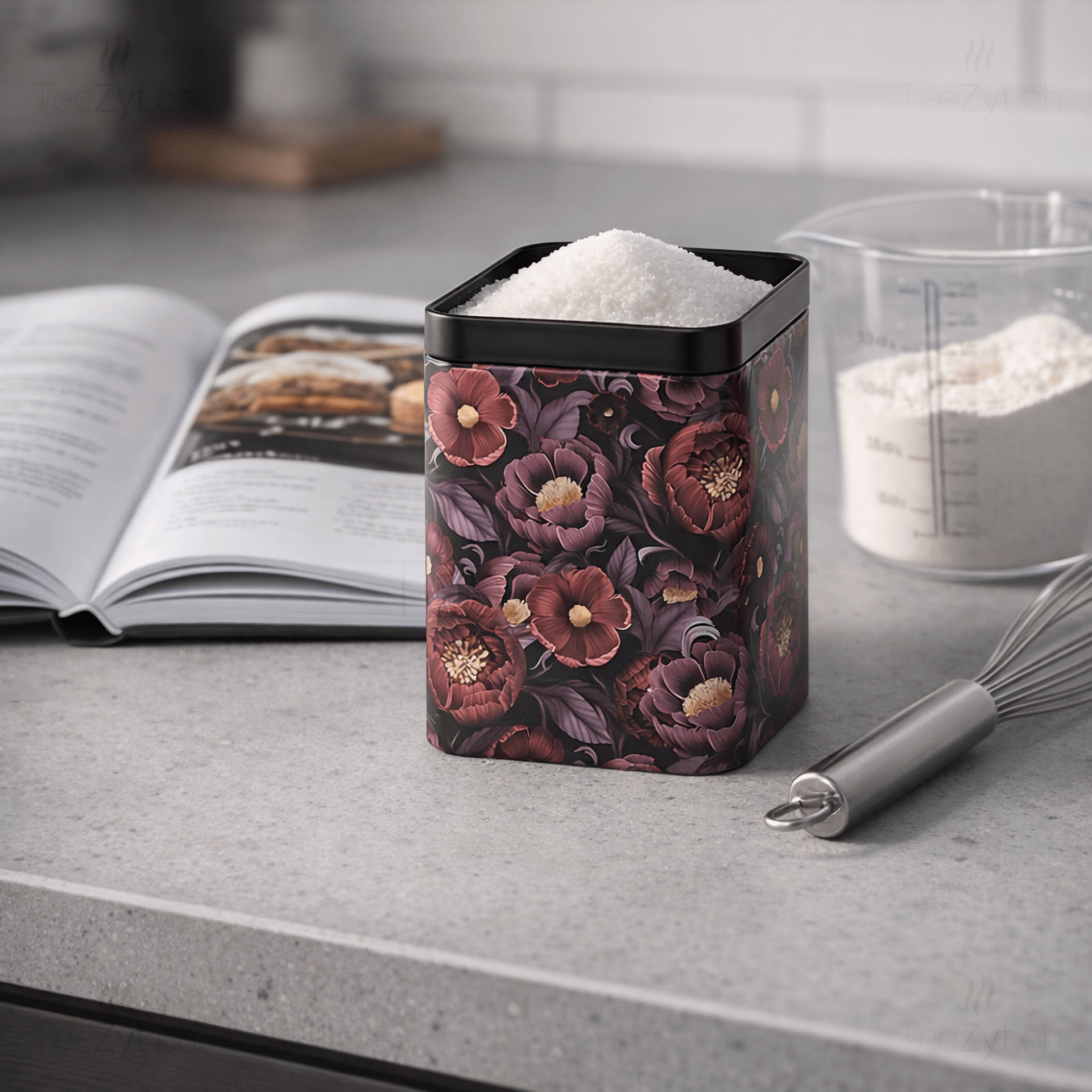Ein Bild von Dose "Mystic Flower" - 100 g, in der Kategorie Teedosen