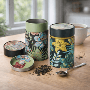Ein Bild von Dose Rustic Flower - 150g - Set a 2 Stück, in der Kategorie Teedosen