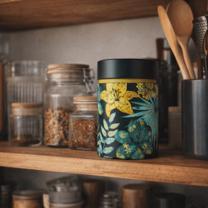 Ein Bild von Dose Rustic Flower - 150g - Set a 2 Stück, in der Kategorie Teedosen