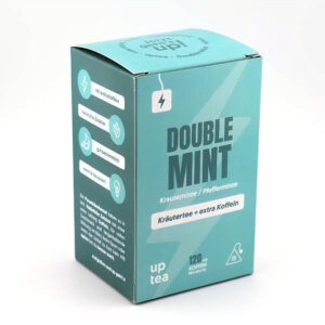 Ein Bild von Double Mint - extra Koffein, in der Kategorie Kräutertee und Gewürztee Grün Tee aromat. Tee im Teebeutel kaufen Tee mit Koffein