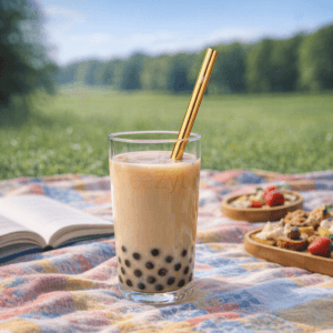 Ein Bild von Edelstahl Strohhalm für Bubble Tea - Gold, in der Kategorie Teezubehör