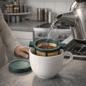 Ein Bild von Edelstahlfilter - Tassenfilter, in der Kategorie Teesiebe und Teefilter
