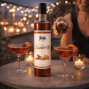 Ein Bild von Fonte Amaretto Syrup, in der Kategorie Nahrungsmittel Sirup
