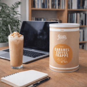 Ein Bild von Fonte Caramel Coffee Frappé, in der Kategorie Nahrungsmittel Latte