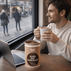 Ein Bild von Fonte Dark Hot Chocolate(45% Kakao), in der Kategorie Nahrungsmittel Schokolade Latte