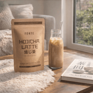 Ein Bild von Fonte Hojicha Latte, in der Kategorie Nahrungsmittel Latte