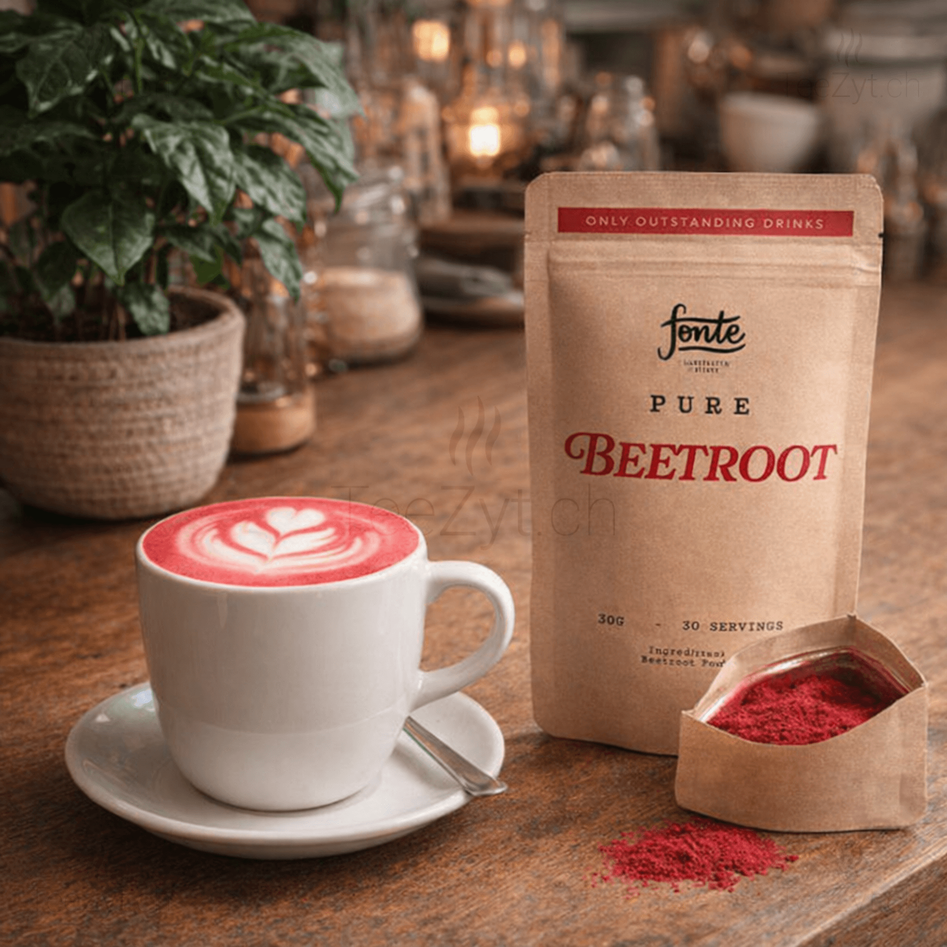 Ein Bild von Fonte PURE - Beetroot, in der Kategorie Nahrungsmittel Latte