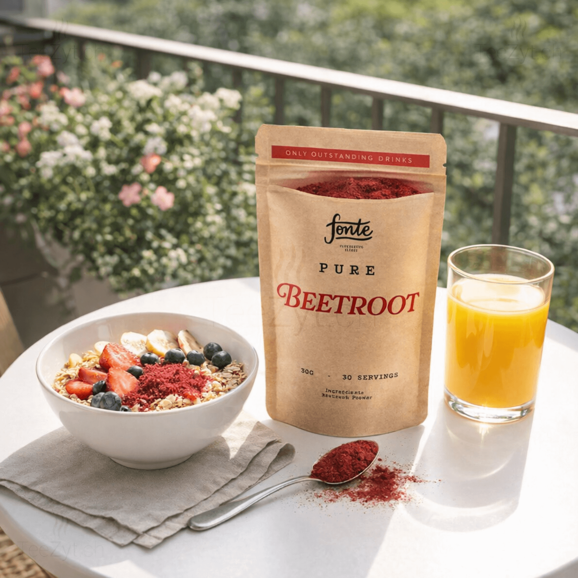 Ein Bild von Fonte PURE - Beetroot, in der Kategorie Nahrungsmittel Latte