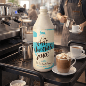 Ein Bild von Fonte White Chocolate Sauce, in der Kategorie Nahrungsmittel