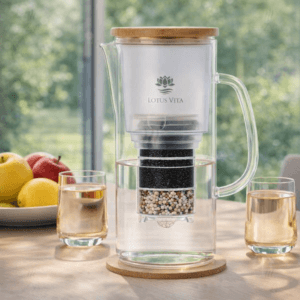 Ein Bild von Glasfilterkanne ENYA NATURA PLUS® - 24K Gold Edition, in der Kategorie Teekannen und Teesets Karaffen