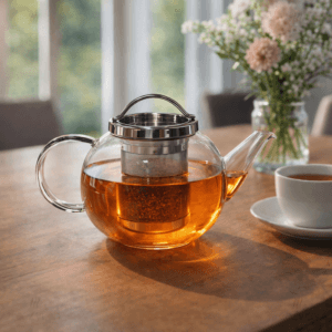 Ein Bild von Glaskanne - Kilian 1.0 Liter, in der Kategorie Teekannen und Teesets Teekannen mit Sieb Kaufen Teekanne aus Glas kaufen