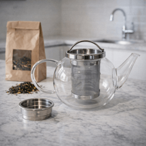 Ein Bild von Glaskanne - Kilian 1.0 Liter, in der Kategorie Teekannen und Teesets Teekannen mit Sieb Kaufen Teekanne aus Glas kaufen