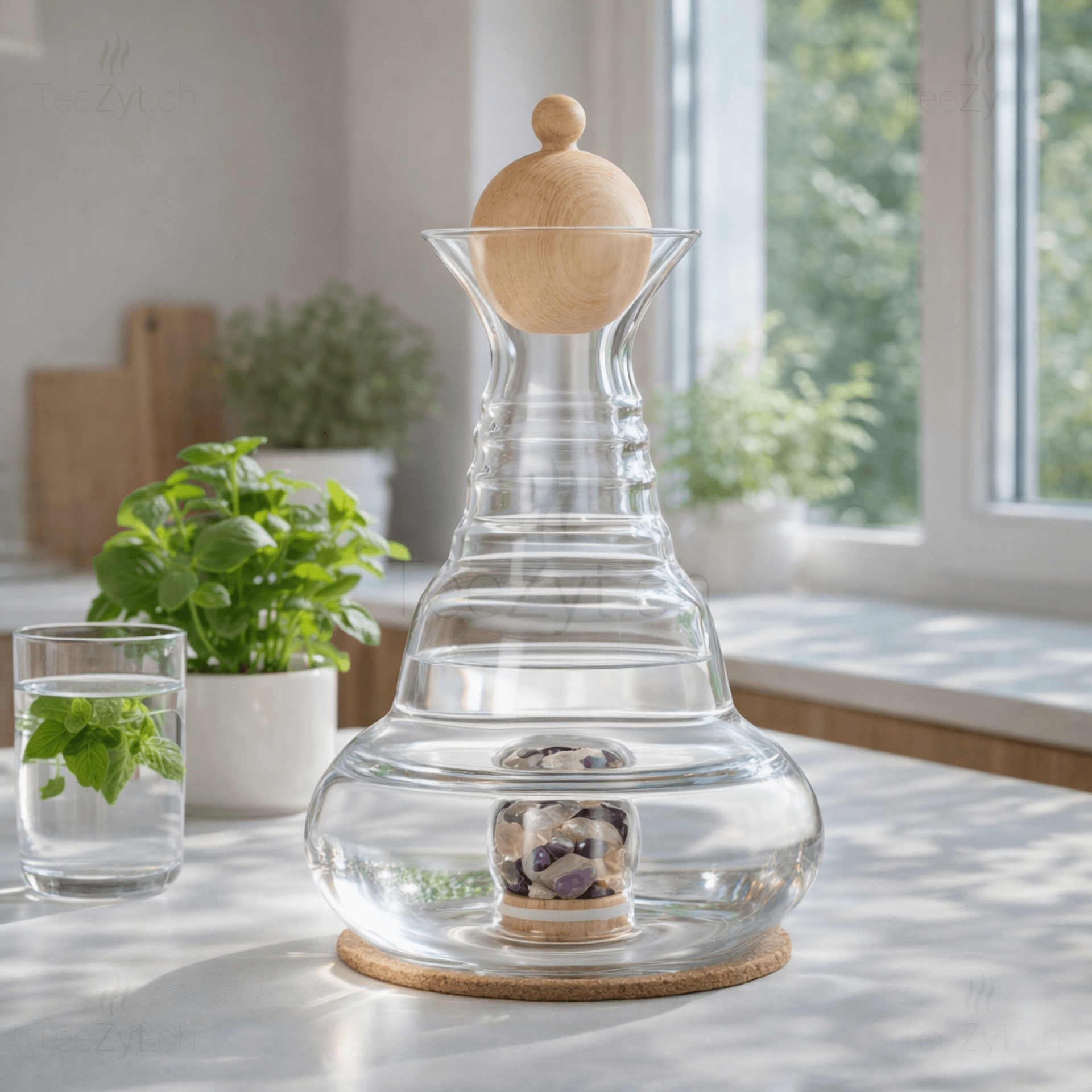 Ein Bild von Glaskaraffe Alladin 1.2L, in der Kategorie Teekannen und Teesets Karaffen