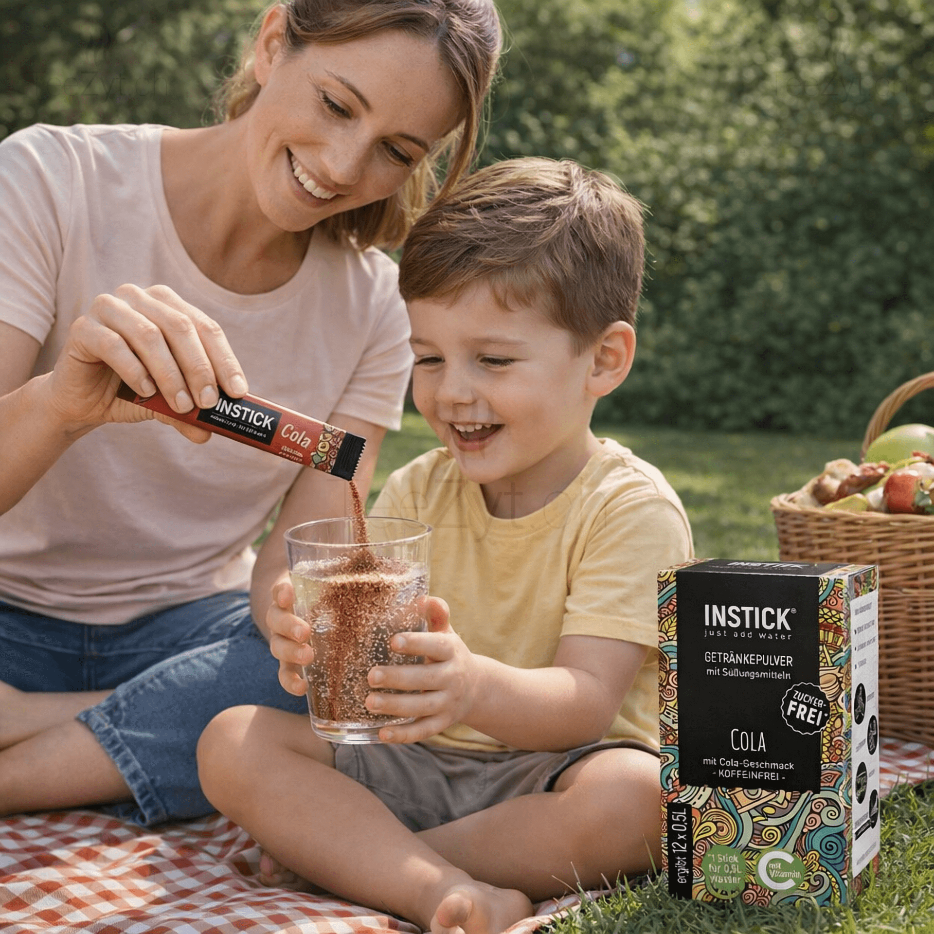 Ein Bild von Instick - Cola - 12 x 2.5g, in der Kategorie Nahrungsmittel Instantgetränke