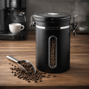 Ein Bild von Kaffeedose Edelstahl - 1800 ml, in der Kategorie Teedosen