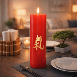 Ein Bild von Kerze mit China Symbol rot, in der Kategorie Kerzen