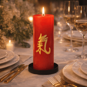 Ein Bild von Kerze mit China Symbol rot, in der Kategorie Kerzen