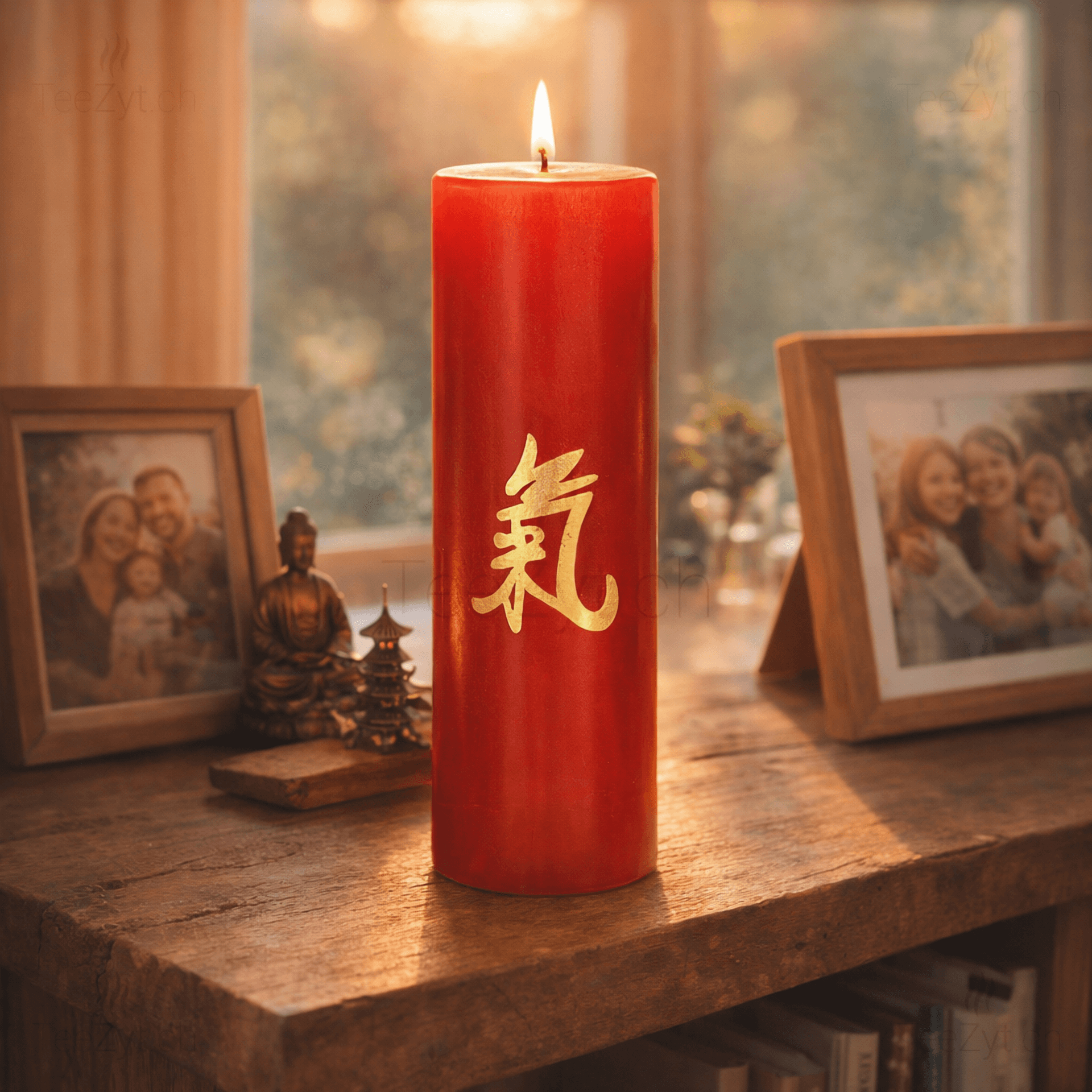 Ein Bild von Kerze mit China Symbol rot, in der Kategorie Kerzen
