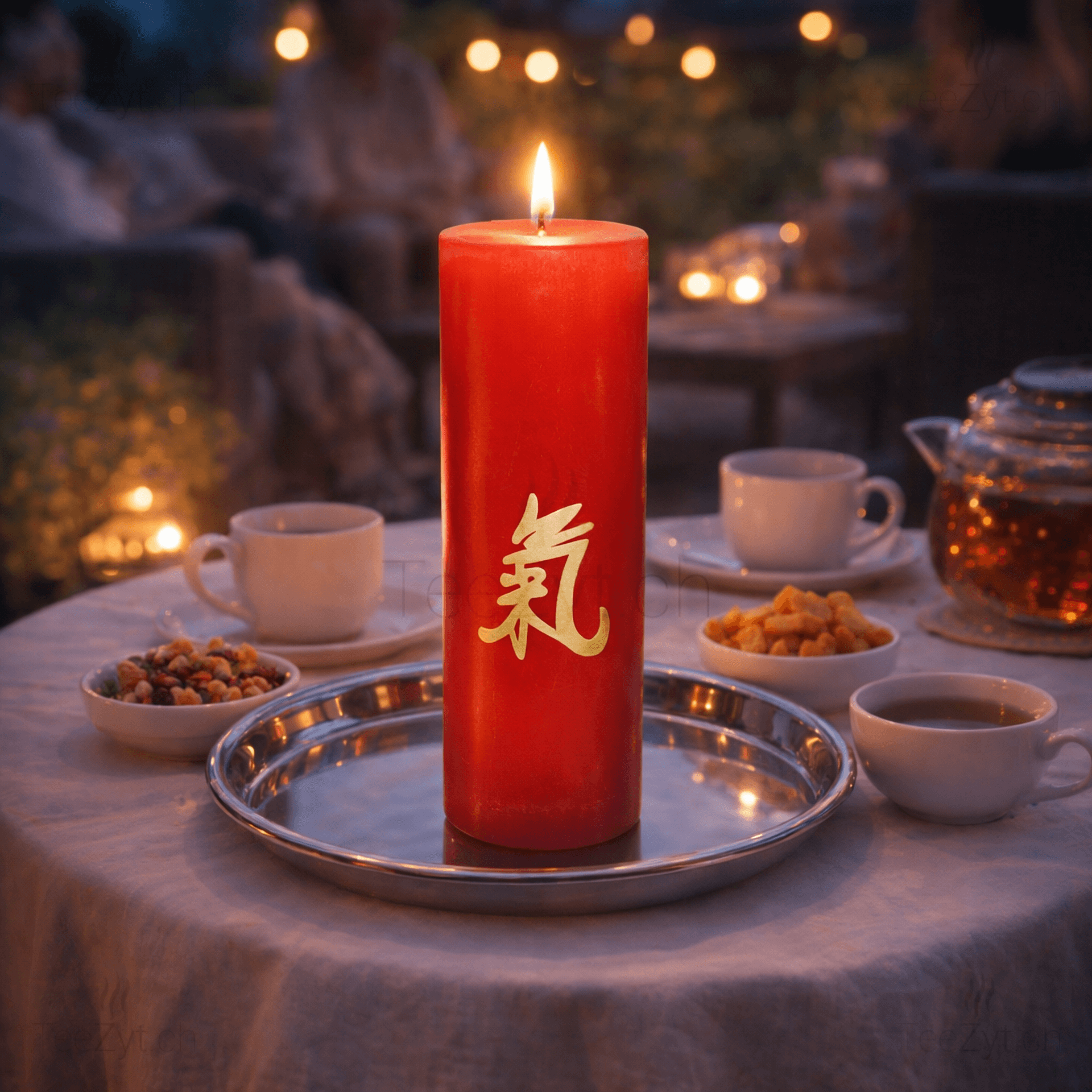 Ein Bild von Kerze mit China Symbol rot, in der Kategorie Kerzen