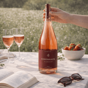 Ein Bild von Kobenhavn Kombucha - Rosa Rugosa, in der Kategorie Nahrungsmittel