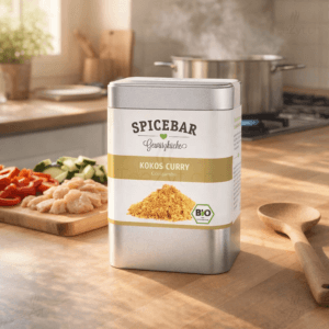 Ein Bild von Kokos Curry - Bio - Dose a 70g, in der Kategorie Kräuter und Gewürze Curry