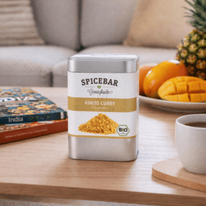 Ein Bild von Kokos Curry - Bio - Dose a 70g, in der Kategorie Kräuter und Gewürze Curry