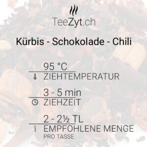 Ein Bild von Kürbis - Schokolade - Chili, in der Kategorie Schwarz Tee aromat.