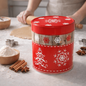 Ein Bild von Lebkuchendose - Holz - Rot, in der Kategorie Teedosen