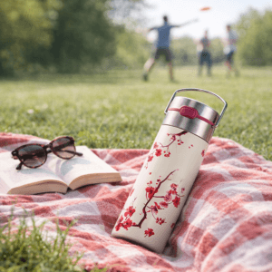 Ein Bild von Leeza - Trinkflasche - Cherry Blossom 0.5l, in der Kategorie Teezubehör Thermosflaschen und Trinkflaschen
