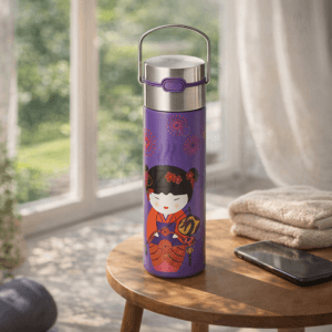 Ein Bild von Leeza - Trinkflasche - Sweet Little Geisha 0.5l, in der Kategorie Teezubehör Thermosflaschen und Trinkflaschen