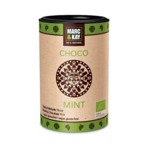 Ein Bild von Marc & Kay - Trinkschokolade "Choco Mint"  - Bio, in der Kategorie Nahrungsmittel Schokolade Instantgetränke Zucker und Kandis