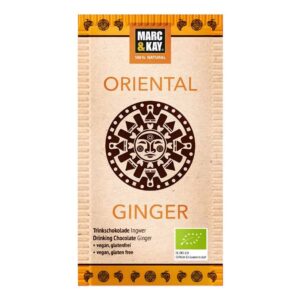 Ein Bild von Marc & Kay - Trinkschokolade "Oriental Ginger"  - Bio, in der Kategorie Nahrungsmittel Instantgetränke Schokolade