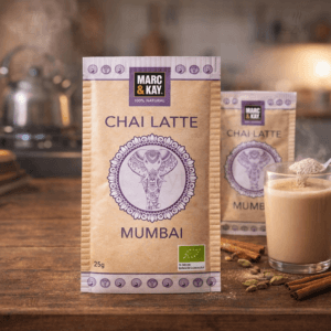 Ein Bild von Marc & Kay - Chai Latte Mumbai - Bio, in der Kategorie Nahrungsmittel Latte