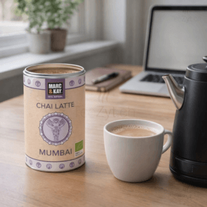 Ein Bild von Marc & Kay - Chai Latte Mumbai - Bio, in der Kategorie Nahrungsmittel Latte
