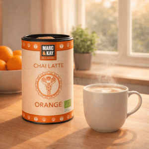 Ein Bild von Marc & Kay - Chai Latte Orange - Bio, in der Kategorie Nahrungsmittel Latte