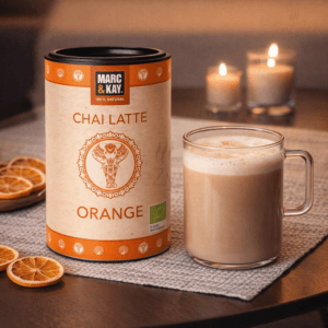 Ein Bild von Marc & Kay - Chai Latte Orange - Bio, in der Kategorie Nahrungsmittel Latte