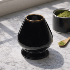 Ein Bild von Matcha Bambusbesen Halter - Schwarz, in der Kategorie Teezubehör Matcha Besenhalter
