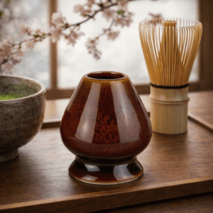 Ein Bild von Matcha Bambusbesenhalter "Chasen" - ZeeKei Red, in der Kategorie Teezubehör Matcha Besenhalter