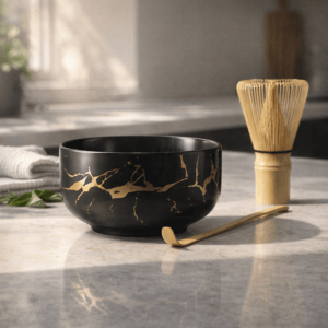 Ein Bild von Matcha Set - ZeeKei Schwarz Gold, in der Kategorie Teezubehör Matcha Set