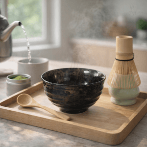 Ein Bild von Matcha Tee Zeremonie Set - 4 teilig, in der Kategorie Teezubehör Matcha Set