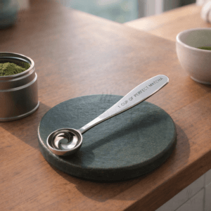 Ein Bild von Matchalöffel "One Cup of Perfect Matcha", in der Kategorie Teezubehör Matcha Löffel Teelöffel und Schaufeln